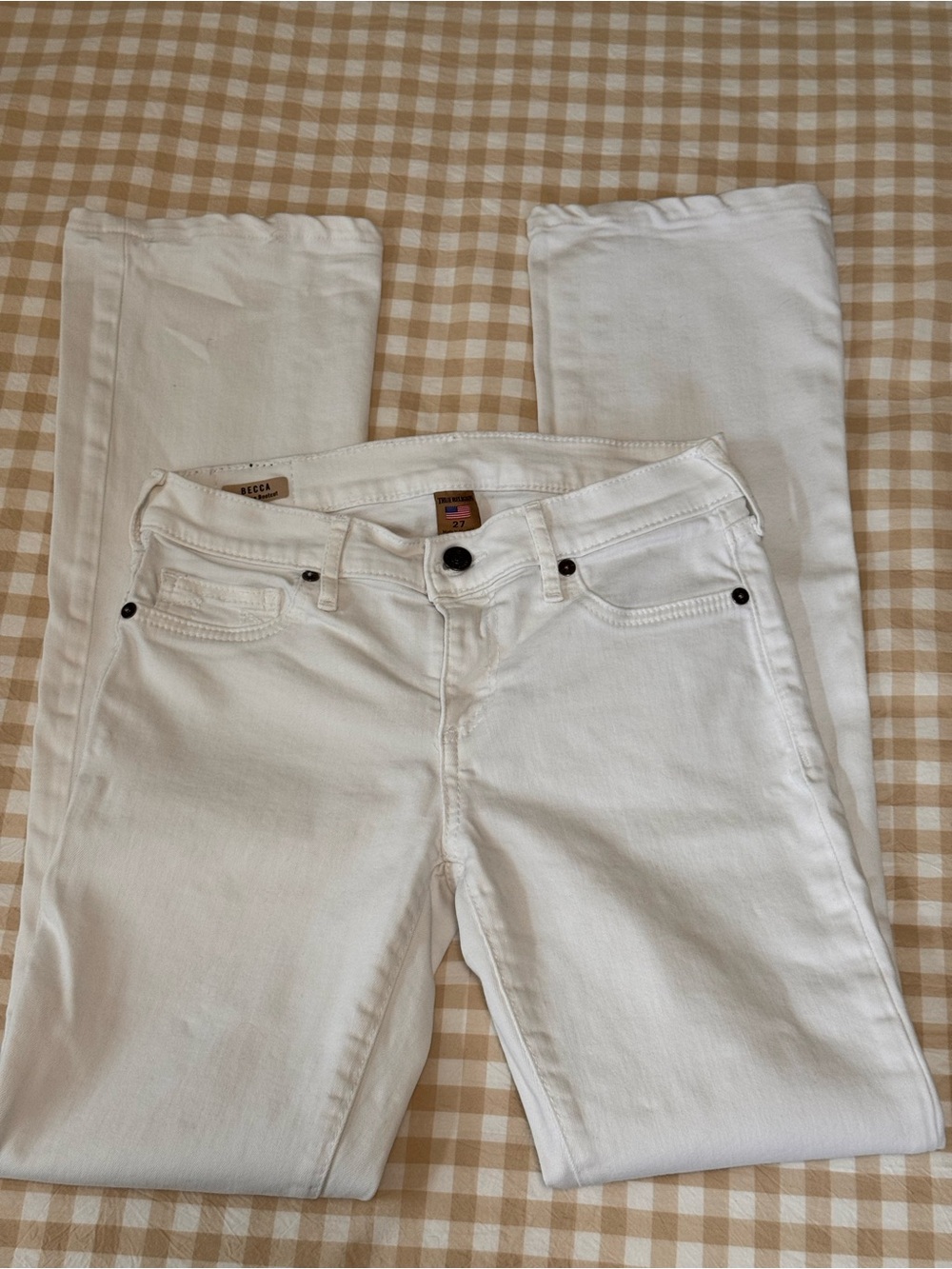 True Religion White Skinny Jeans